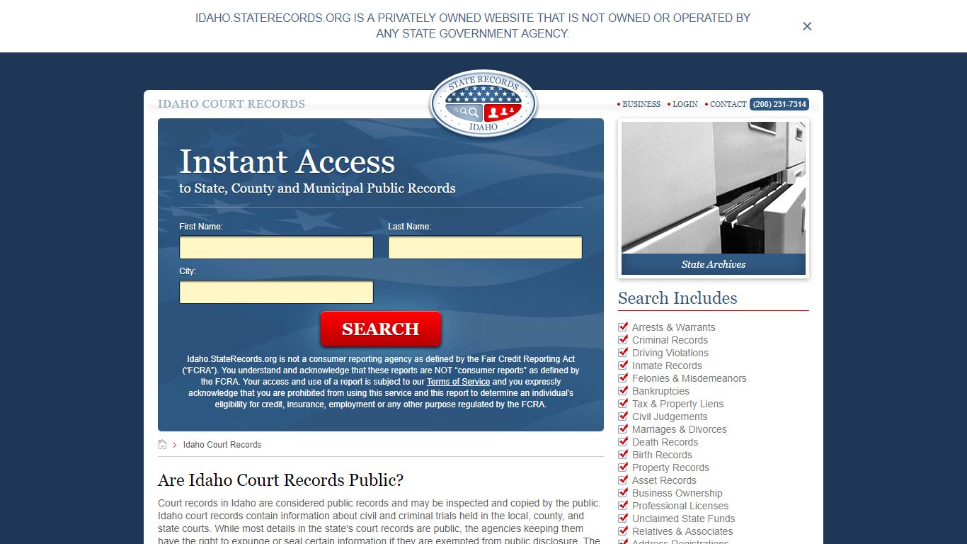 Idaho Court Records | StateRecords.org